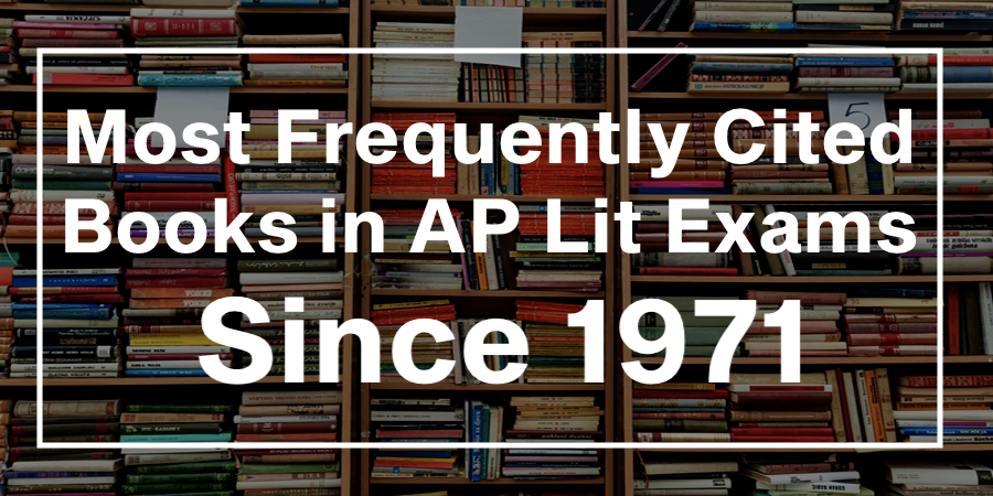 Most Frequently Cited Books in AP Lit Exam Since 1971