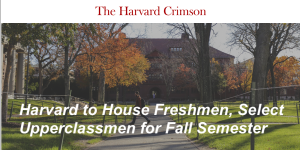 哈佛大學秋季開課
