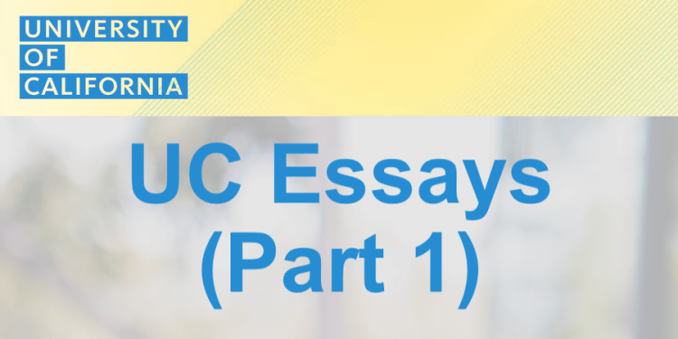 UC essays strategies 1
