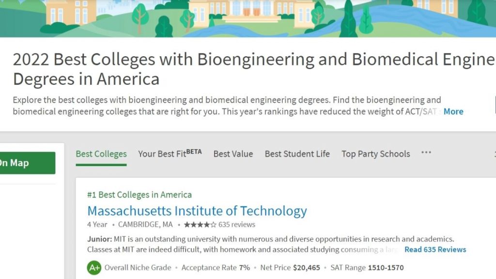 美國生物工程與生物醫學工程系大學推薦