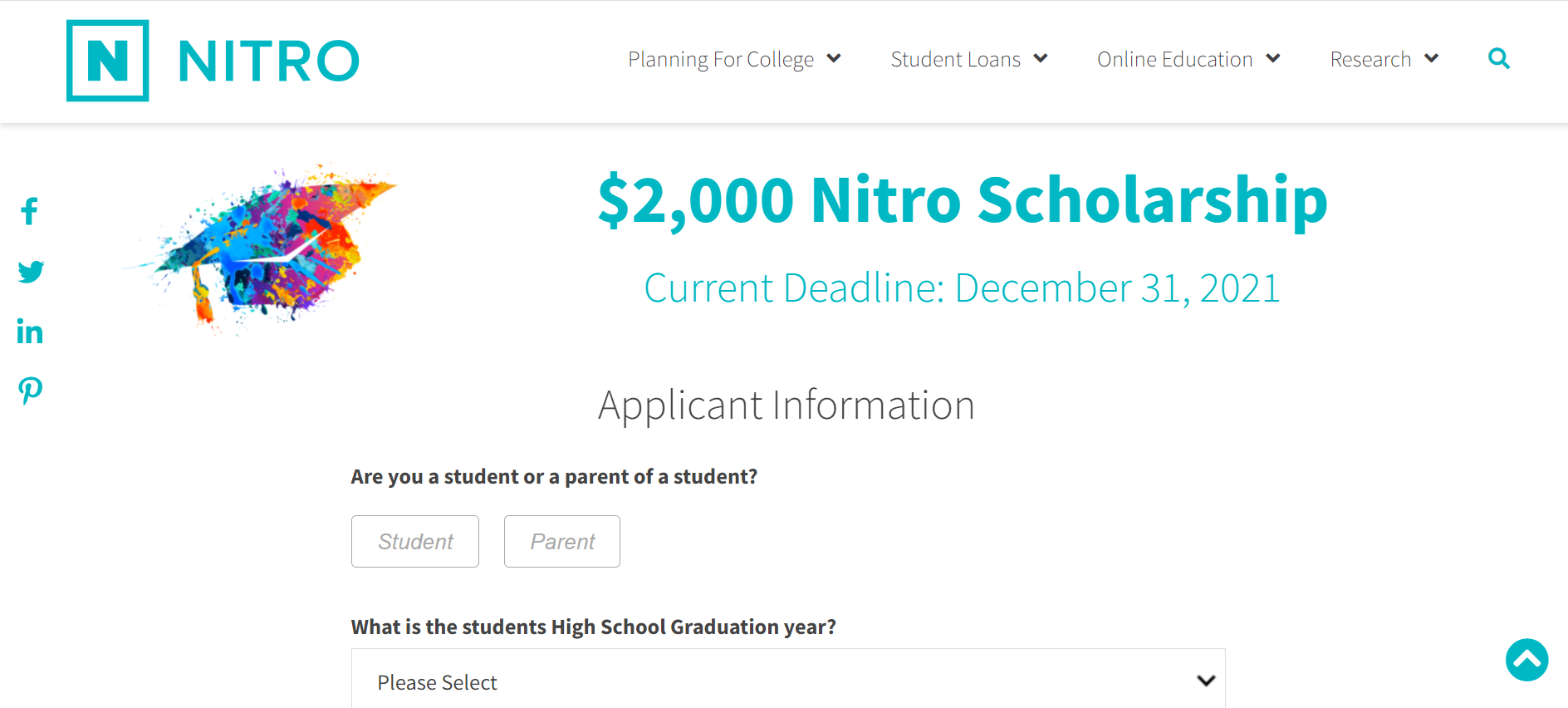 nitro 2000 no essay scholarship