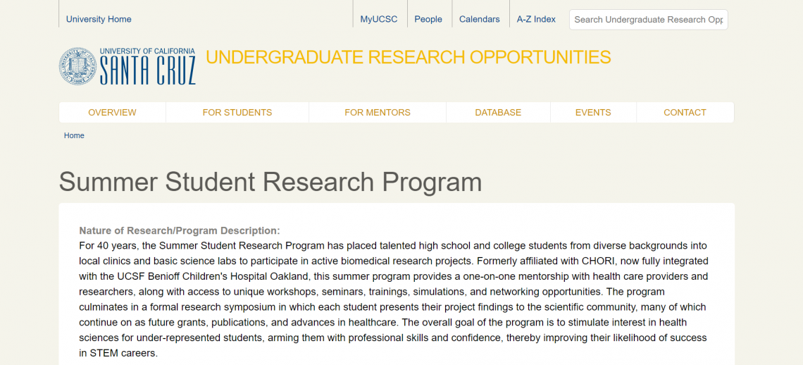 13 個高中生醫學實習機會（美國） IvyWay留學部落格 最即時、完整的美國大學升學資訊