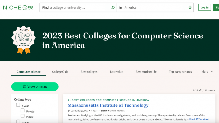 2023 Best Colleges for Computer Science in America