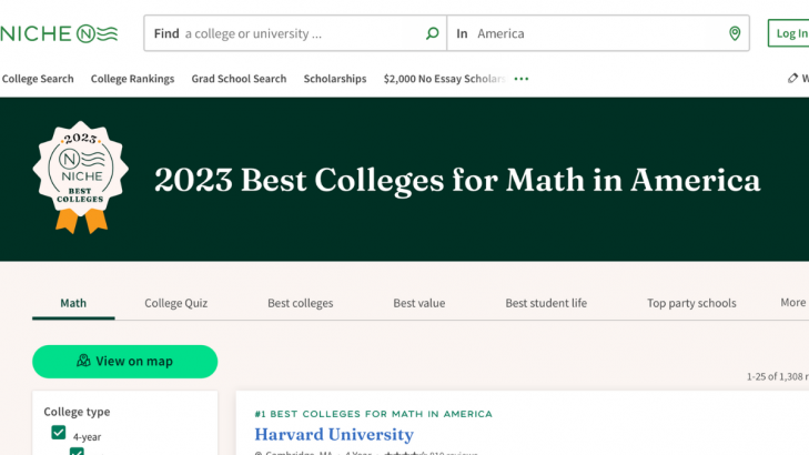 2023 best colleges for math in america