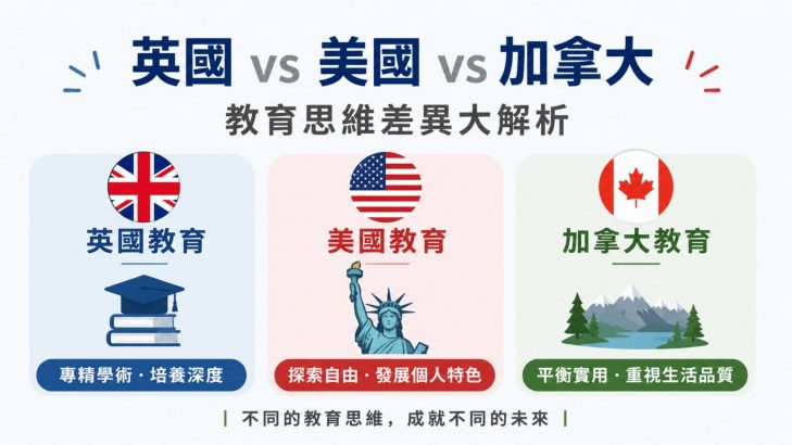 英國 vs 美國 vs 加拿大