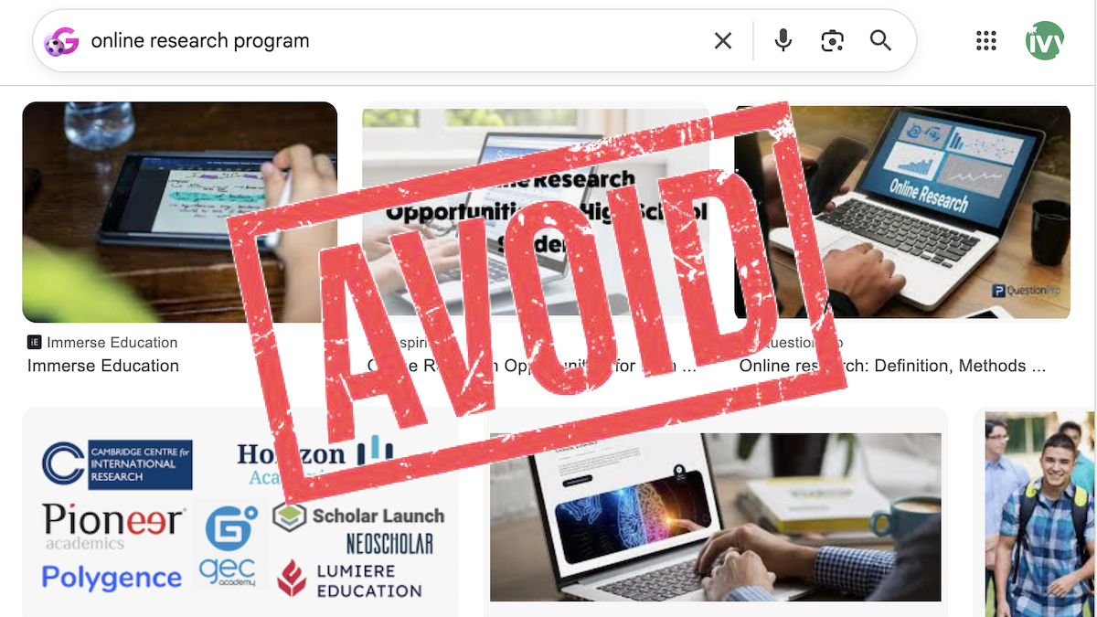 avoid online research programs